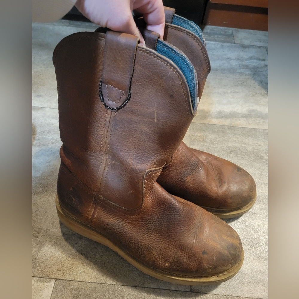 Mens Georgia boot 10" wellington wedge boot size 9